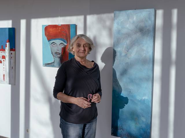 Silvia Tuider in der Galerie KunstReich